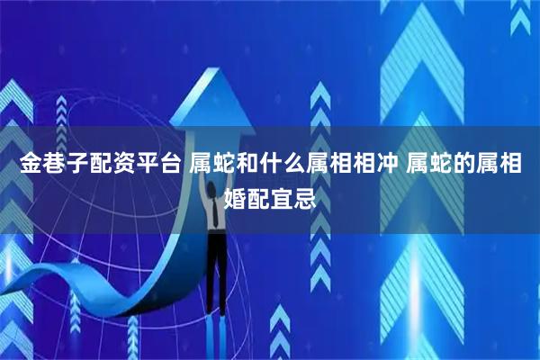 金巷子配资平台 属蛇和什么属相相冲 属蛇的属相婚配宜忌